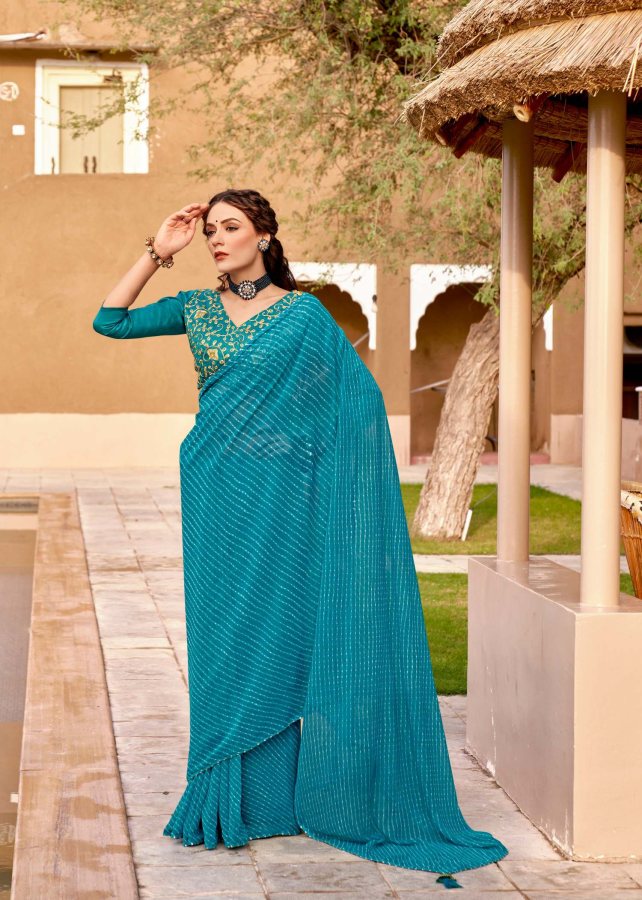 Kashvi Arya New Designer Fancy Wear Georgette Saree Collection